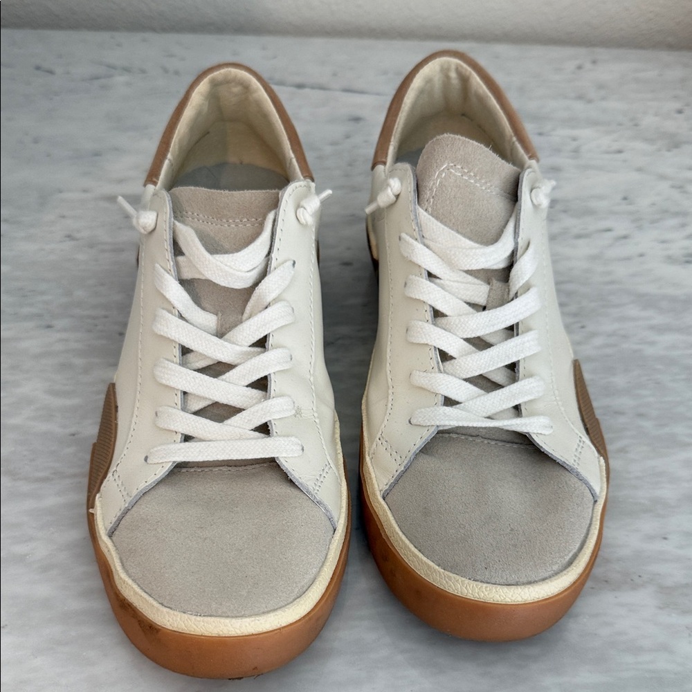 Dolce Vita White and Tan Men's Sneakers